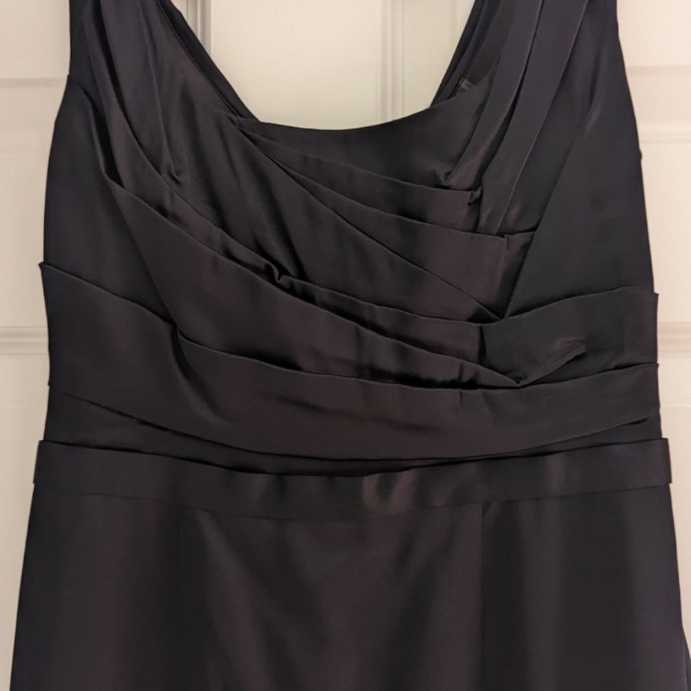 Elie Tahari Cocktail Dress with Shirred Bodice, Inlaid Zipper, Barely Worn